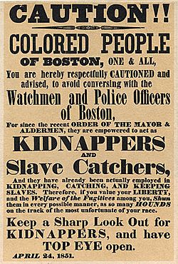 Slave kidnap post 1851 boston