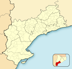 Sant Jaume d'Enveja is located in Province of Tarragona