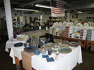 The Homer Lauglin China Company factory outlet sales floor