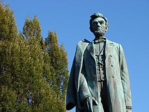 Abraham Lincoln - Statue in Downtown Spokane WA - USA
