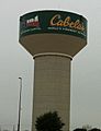 Cabela's water tower at Buda, Texas