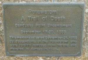 Catlin Illinois Trail of Death marker (cropped)