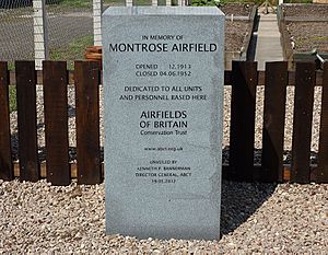 Montrose Airfields of Britain Memorial Stone