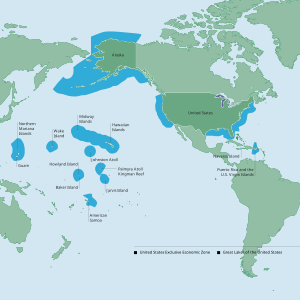 NOAA Map of the US EEZ