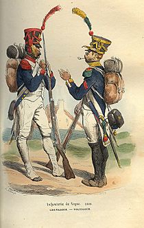 Napoleon Grenadier and Voltigeur of 1808 by Bellange