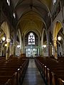 Nave and altar of Saint Patrick Church; Lowell, MA; 2012-05-19