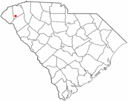 Location of Central within South Carolina
