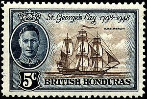 Stamp British Honduras 1948 5c