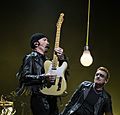 The Edge and Bono performing in Belfast on Nov 19 2015