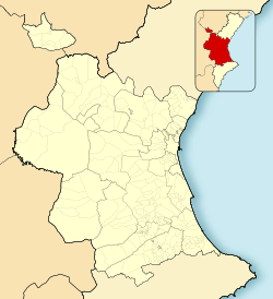 Moncada is located in Province of Valencia