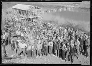 "A group showing some of the men working at Norris Dam." - NARA - 532717