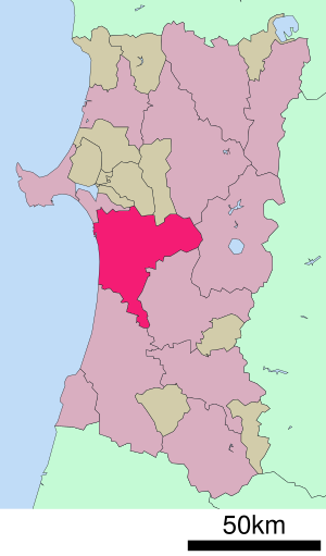 Location of Akita