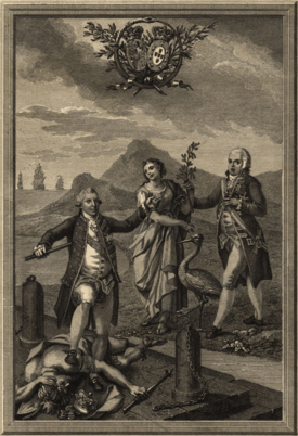 Alegoria a Jorge III e D. João VI (1810) - Joaquim Carneiro da Silva (1727-1818)