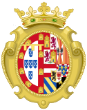 Coat of Joan of Austria as Princess of Portugal