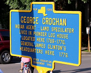 George Croghan historical marker in Cooperstown NY 2014