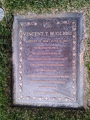 Grave of Vincent Bugliosi at Forest Lawn Memorial Park, Glendale