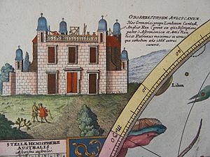 Illustration of Greenwich Observatory by Johann Doppelmayr