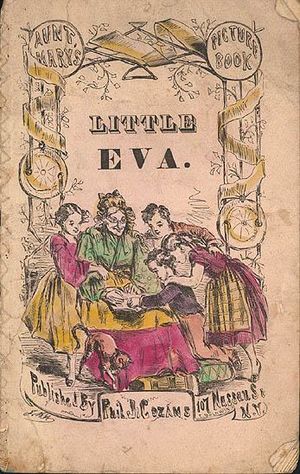 Front cover of the first edition. It depicts a group of children surrounding an older woman.