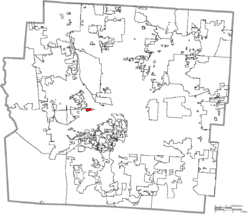 Location of Valleyview in Franklin County
