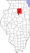 State map highlighting LaSalle County