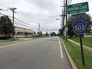 2018-09-23 12 48 18 View north along Bergen County Route 503 (Moonachie Road) at Bergen County Route 36 (Moonachie Avenue-Empire Boulevard) in Moonachie, Bergen County, New Jersey