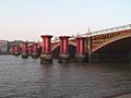 Blackfriars Railway Bridge, River Thames, London, England
