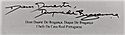 Duarte Pio's signature