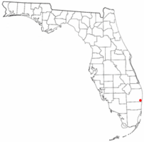 Location of Hamptons at Boca Raton, Florida
