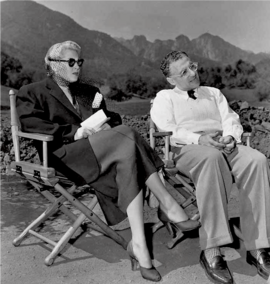 George Cukor and Lana Turner 1950