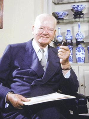 Herbert Hoover color 1958