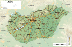 Hungary-geographic map-en
