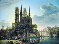 Karl Friedrich Schinkel Gotischer Dom am Wasser