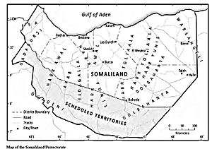 Map of Somaliland Protectorate