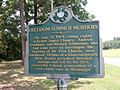 Mt. Zion Methodist Church state history marker in Neshoba County