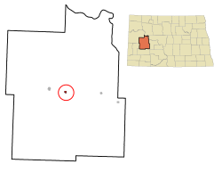 Location of Dunn Center, North Dakota