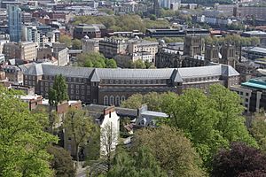 Rear of Bristol City Hall from Cabot Tower