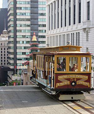 San Francisco Cable Car at Chinatown