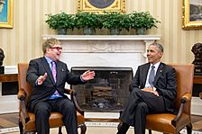 Sir Elton John and President Barack Obama