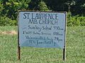 St Lawrence MB Church Sign