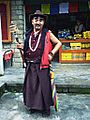 Tibetan pilgrim, Rewalsar, India