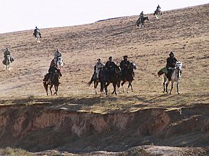 US soldiers on horseback 2001 Afghanistan