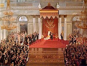 Поляков - Тронная речь Николая II во время открытия I государственной думы в Зимнем дворце