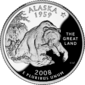 Alaska quarter dollar coin
