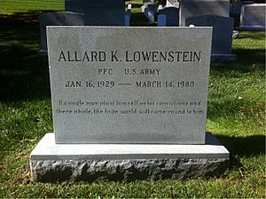 ANCExplorer Allard K. Lowenstein grave