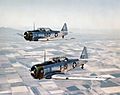 AT-6C Texans in flight 1943