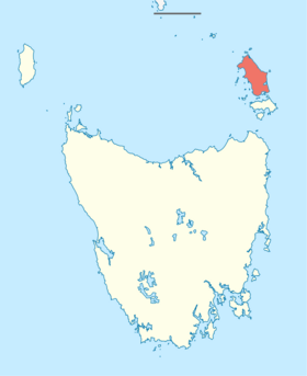 Australia Tasmania location map Flinders Island.png