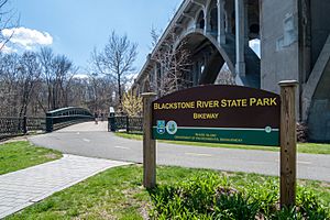 Blackstone River State Park sign
