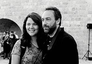 Christine and Jimmy Wales