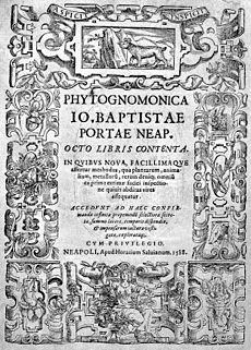 G. B. della Porta, Phytognomonica, 1588 Wellcome L0030483