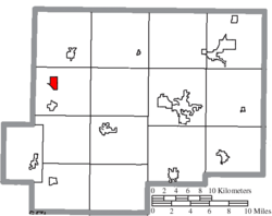 Location of Dupont in Putnam County